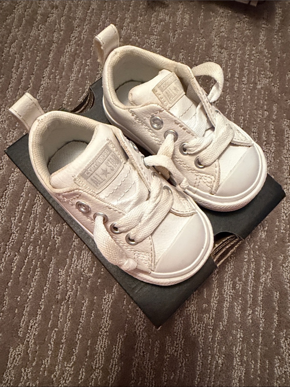 Converse Toddler White Canvas Low-Top Sneakers